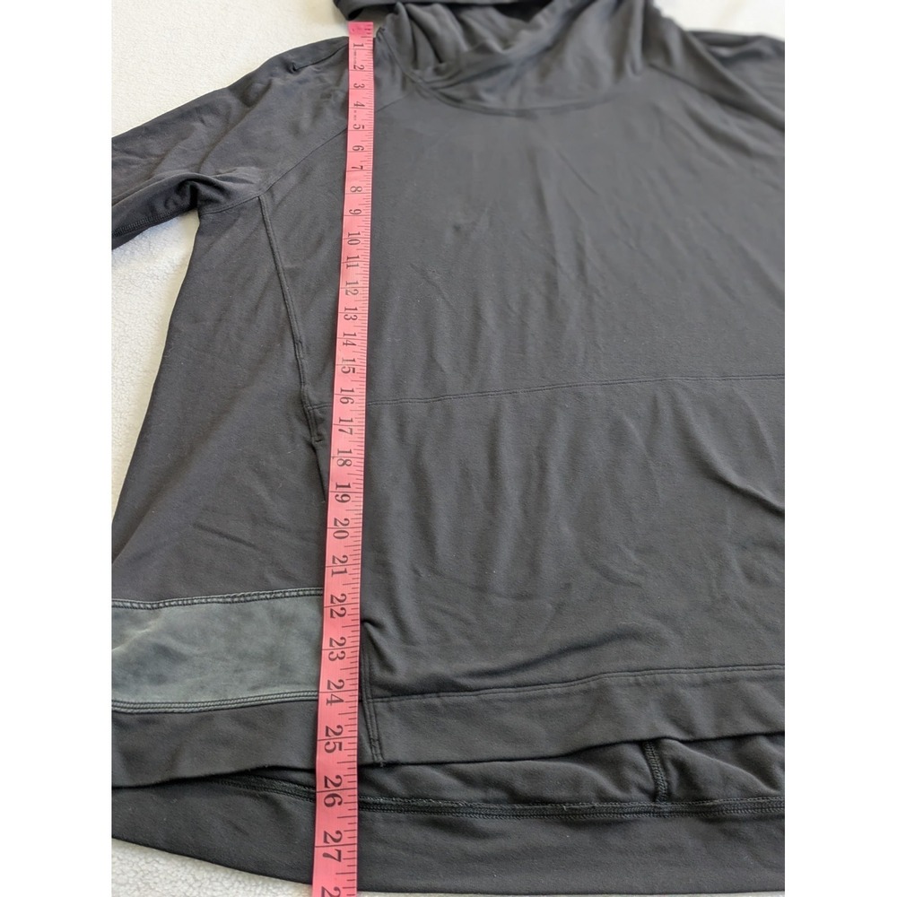 Lululemon Women's Hoodie Starting Place Sweatshirt Pullover Pockets Black Size 8 - Picture 12 of 13